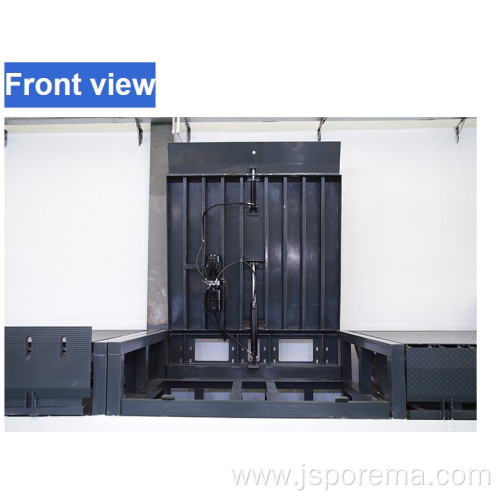 vertical storing dock leveler